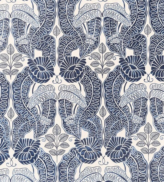 Belle De Nuit Wallpaper - Cobalt - Christopher Farr Cloth - CFW111 - 01 - Premier Wallcovering