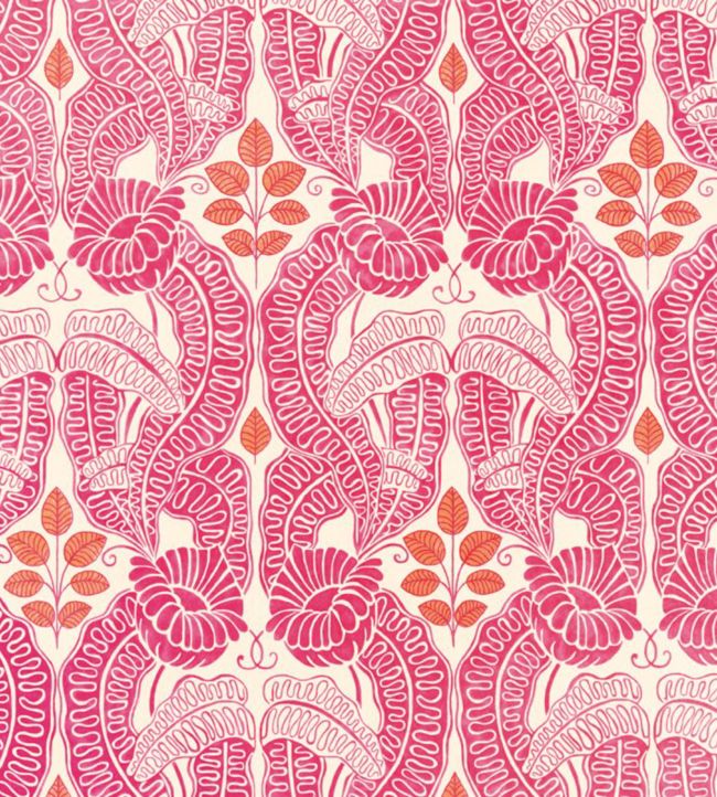 Belle De Nuit Wallpaper - Fuchsia - Christopher Farr Cloth - CFW111 - 02 - Premier Wallcovering