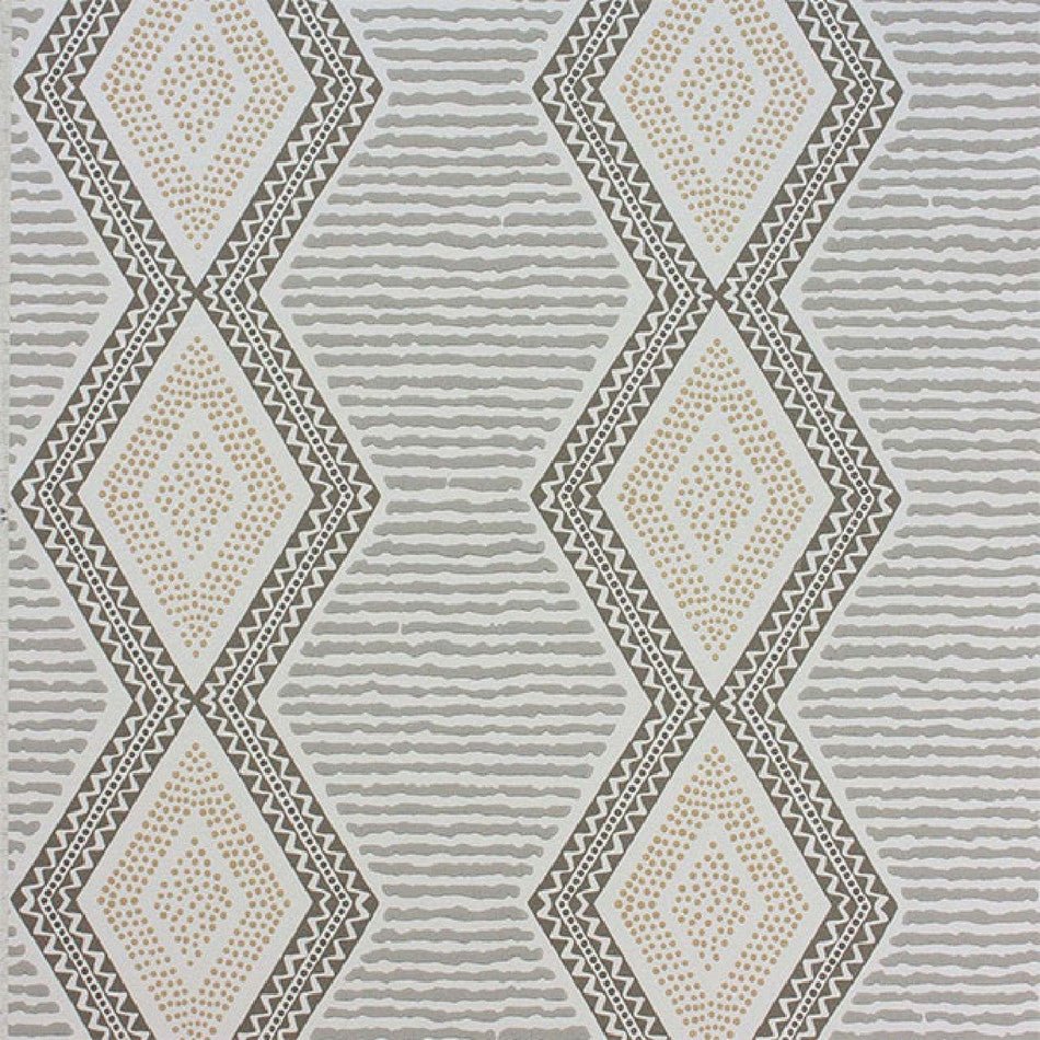 Belle Ile Wallpaper - Grey/Gold - Nina Campbell - NCW4306-02 - Premier Wallcovering