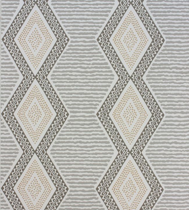 Belle Ile Wallpaper - Grey/Gold - Nina Campbell - NCW4306 - 02 - Premier Wallcovering