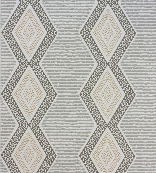 Belle Ile Wallpaper - Grey/Gold - Nina Campbell - NCW4306 - 02 - Premier Wallcovering