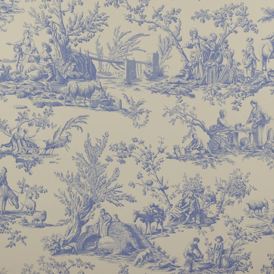 Bellegarde Wallpaper - Bleu - Manuel Canovas - 03064/01 - Premier Wallcovering