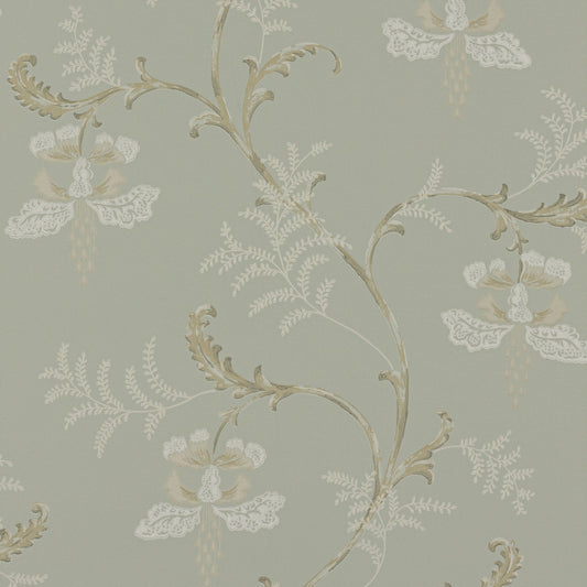 Bellflower Wallpaper - Old Blue - Colefax & Fowler - 07127/01 - Premier Wallcovering