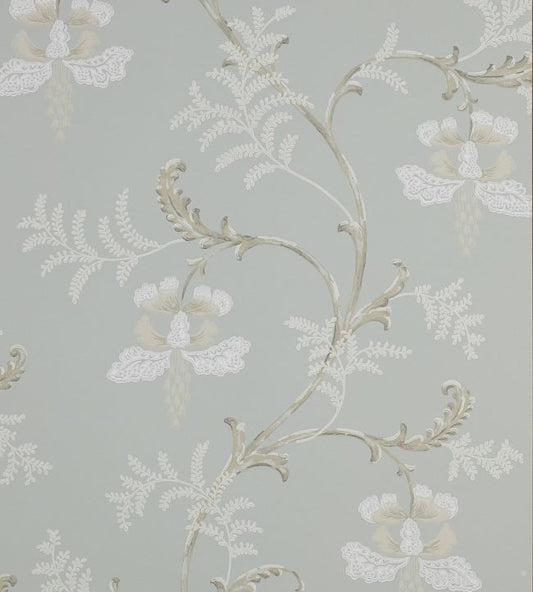 Bellflower Wallpaper - Old Blue - Colefax & Fowler - 07127/01 - Premier Wallcovering