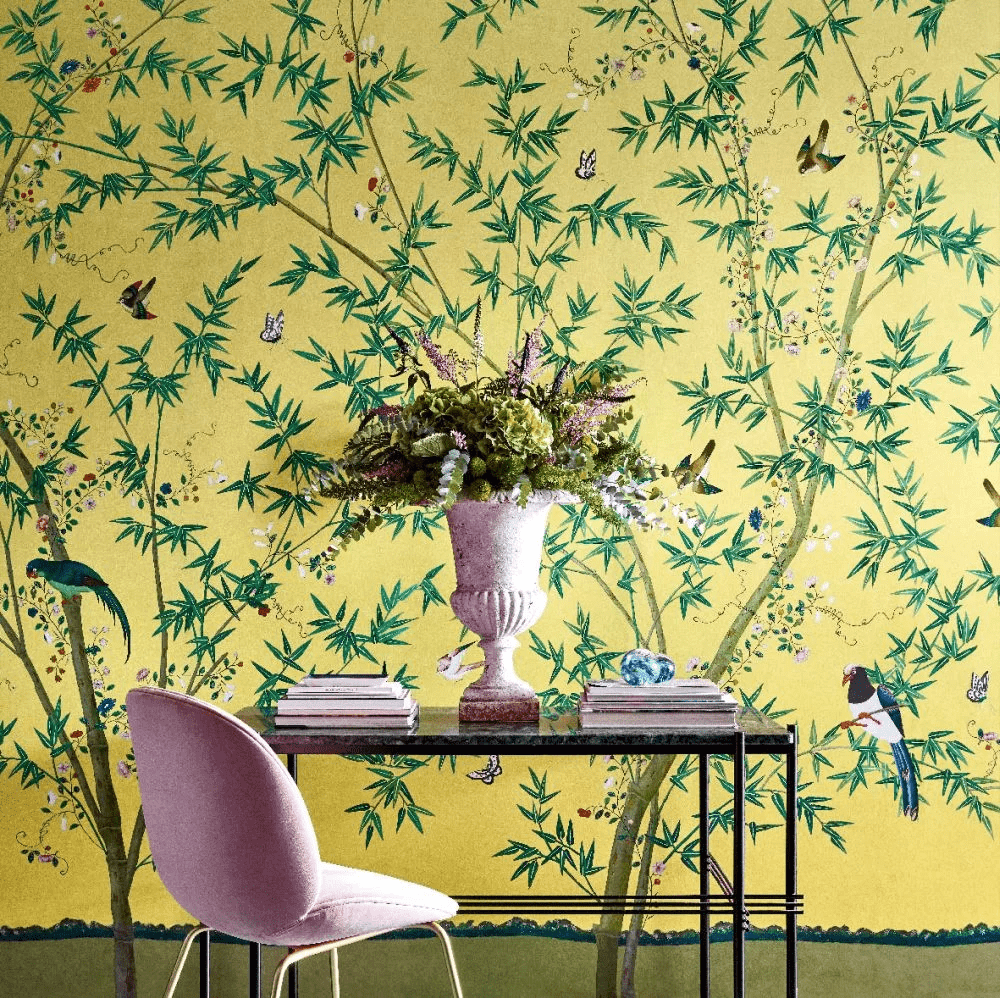 Belton Scenic - 3 panels Wallpaper Mural - Sunbeam - Little Greene - 0245BSSUNBE - Premier Wallcovering