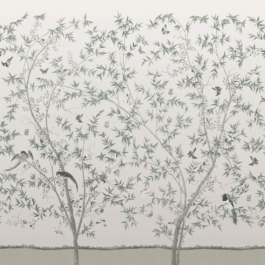 Belton Scenic - 3 panels Wallpaper Mural - Oyster - Little Greene - 0245BSOYSTE - Premier Wallcovering