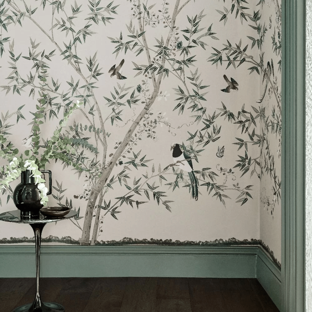 Belton Scenic - 3 panels Wallpaper Mural - Oyster - Little Greene - 0245BSOYSTE - Premier Wallcovering