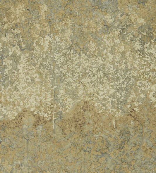 Belvoir Wallpaper - Blue / Amber - ZKEM312651 - Zoffany - Premier Wallcovering