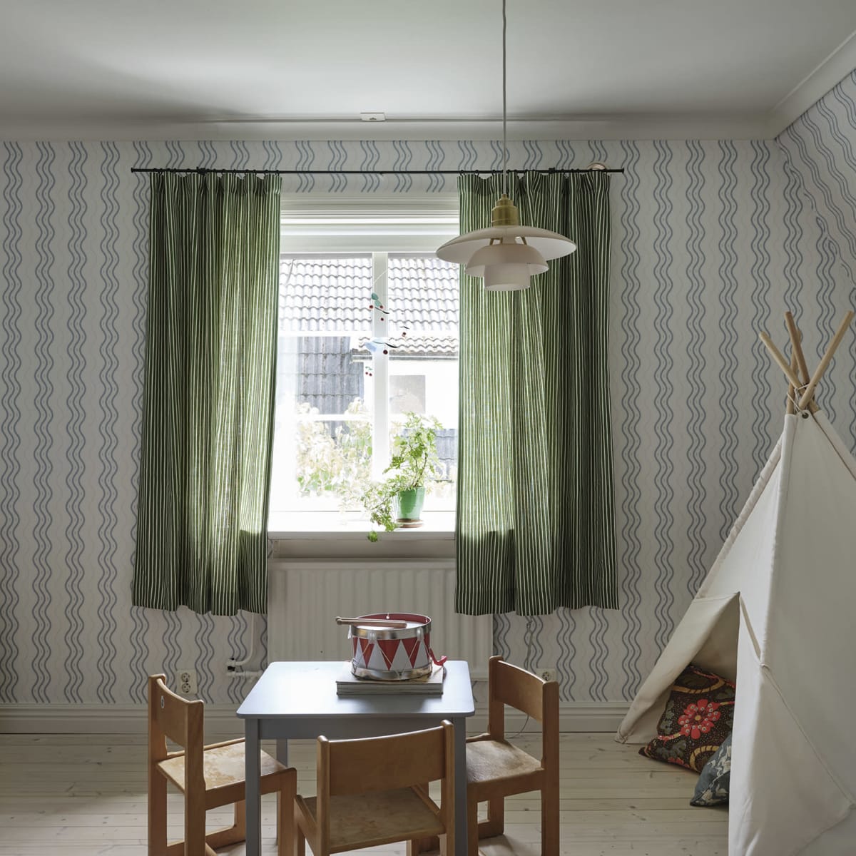 Ben Wallpaper - Light Blue - Sandberg - S10369 - Premier Wallcovering