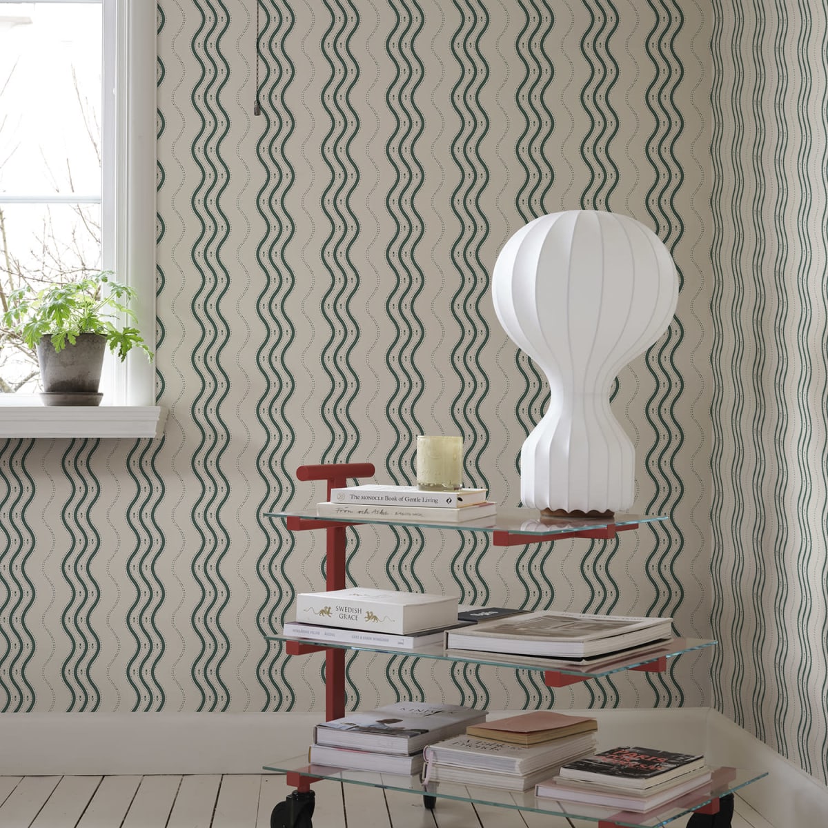 Ben Wallpaper - Emerald - Sandberg - S10368 - Premier Wallcovering