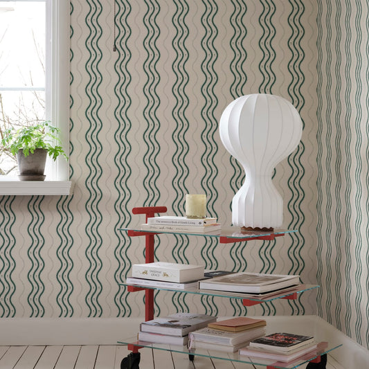 Ben Wallpaper - Emerald - Sandberg - S10368 - Premier Wallcovering