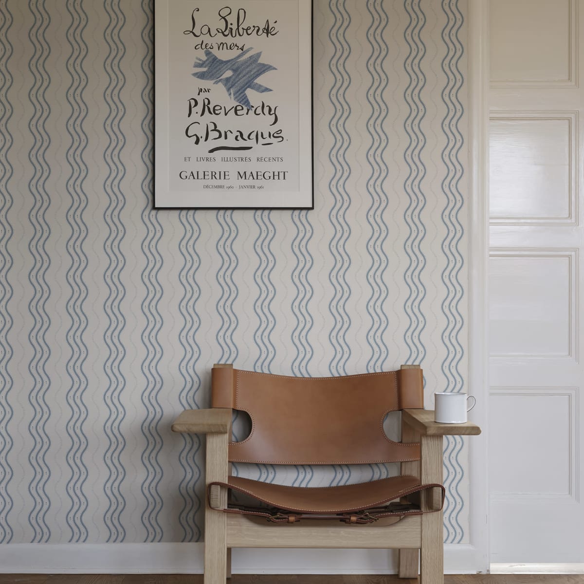 Ben Wallpaper - Light Blue - Sandberg - S10369 - Premier Wallcovering