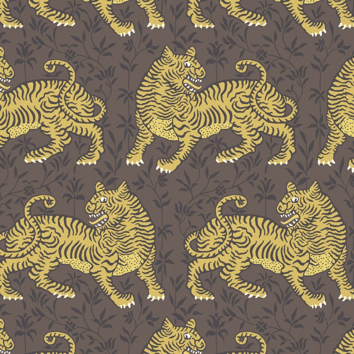 Bengal Wallpaper - Chocolate - Warner House - Premier Wallcovering
