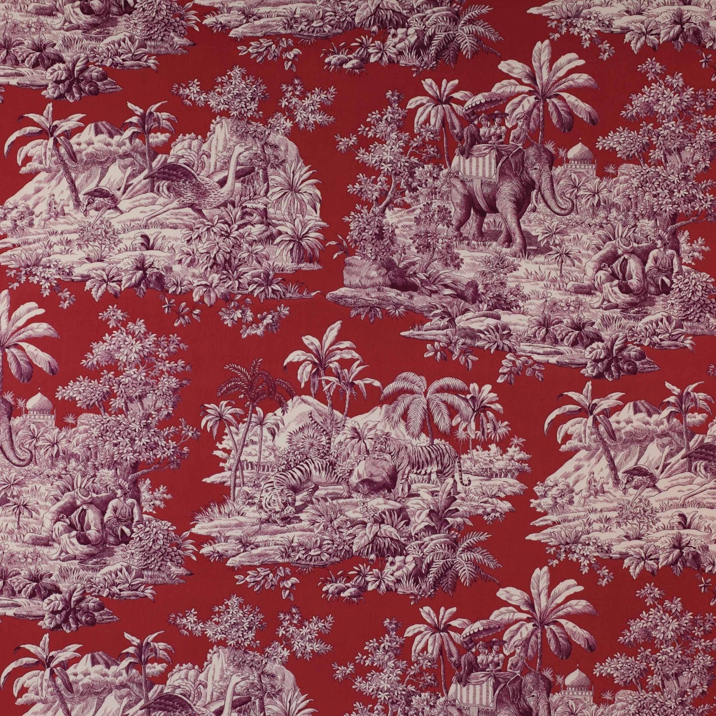 Bengale Fabric - Grenat - Manuel Canovas - 01468/02 - Premier Wallcovering