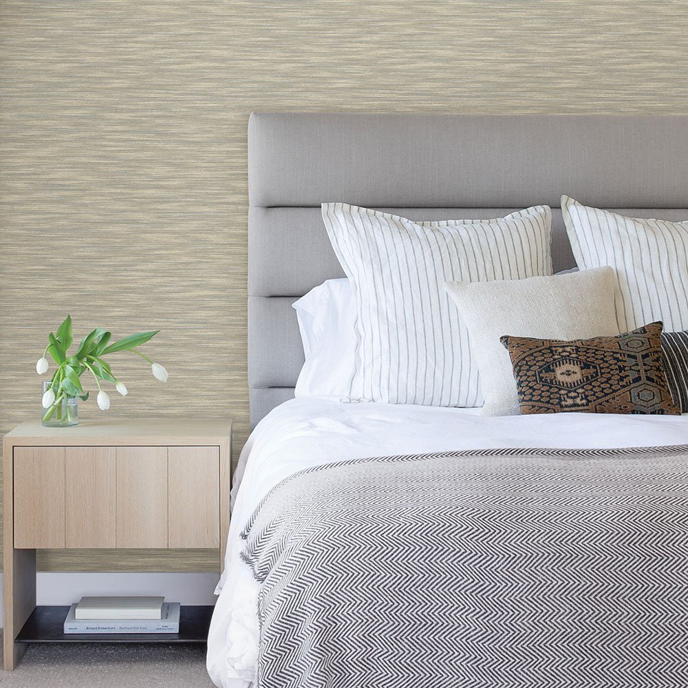 Benson Wallpaper - Taupe - A Street Prints - FD26155 - Premier Wallcovering