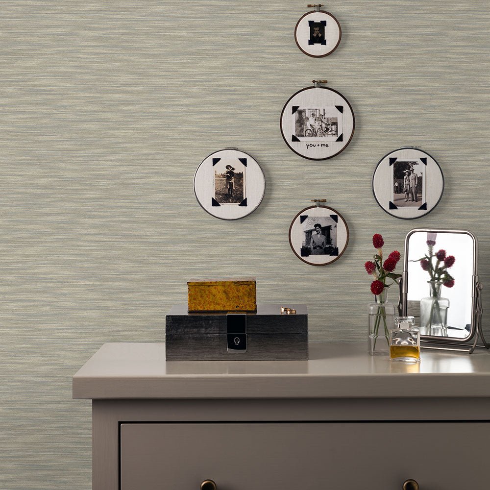 Benson Wallpaper - Taupe - A Street Prints - FD26155 - Premier Wallcovering