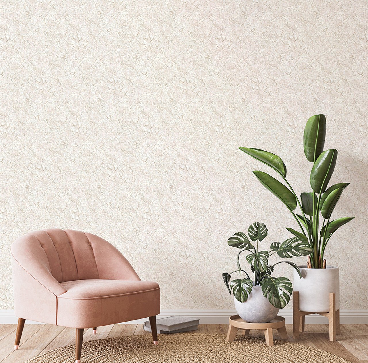 Bento Azulejo Wallpaper - Rose Bento - Hohenberger - 26868 - Premier Wallcovering