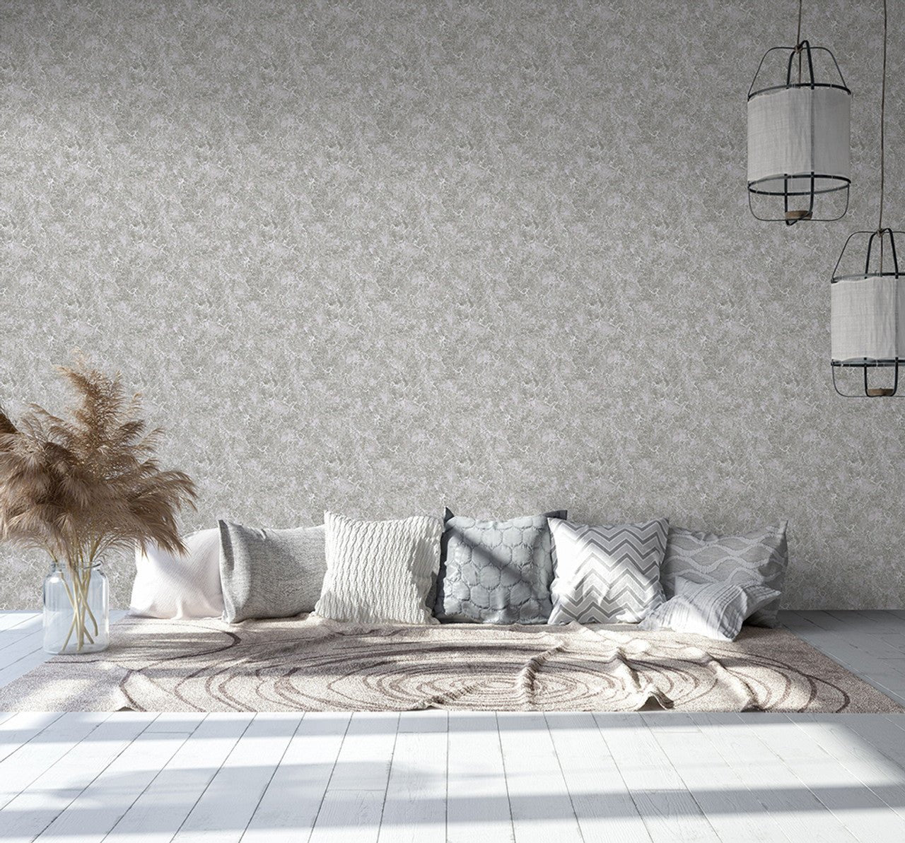 Bento Azulejo Wallpaper - Taupe/ Grey - Hohenberger - 26869 - Premier Wallcovering