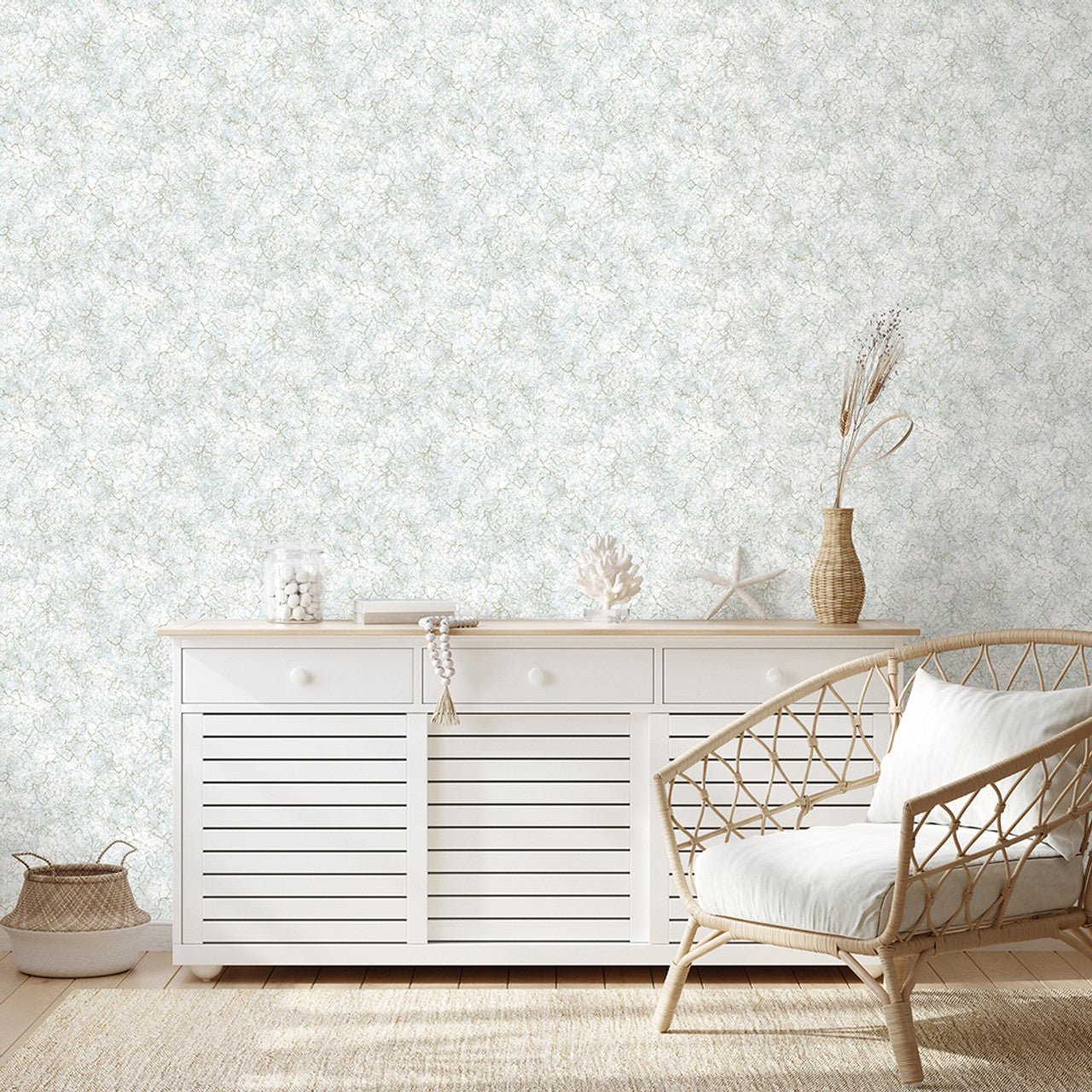 Bento Azulejo Wallpaper - Frost Mint - Hohenberger - 26871 - Premier Wallcovering