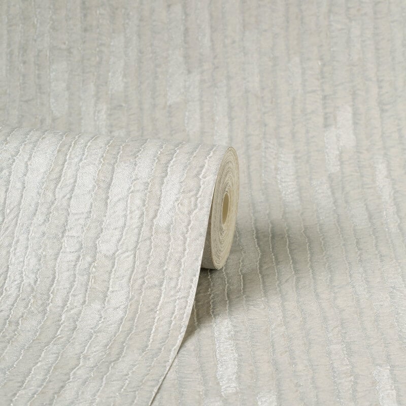 Bergamo Texture Glitter Wallpaper - Silver/Light Grey - Crown - M1401 - Premier Wallcovering