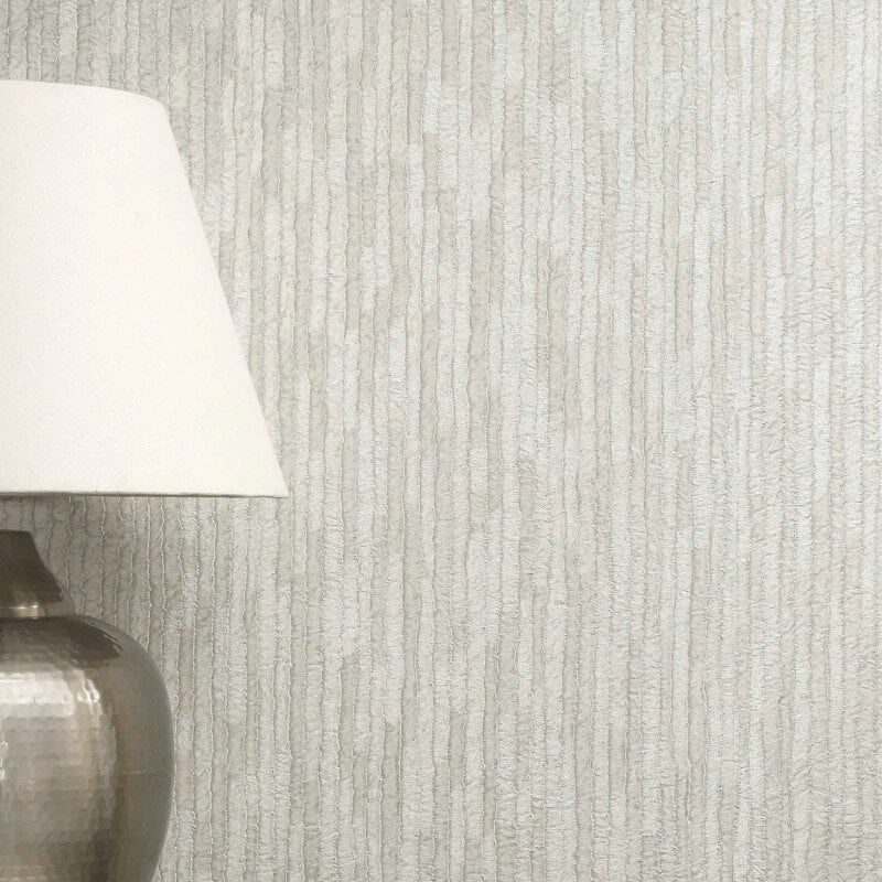 Bergamo Texture Glitter Wallpaper - Silver/Light Grey - Crown - M1401 - Premier Wallcovering