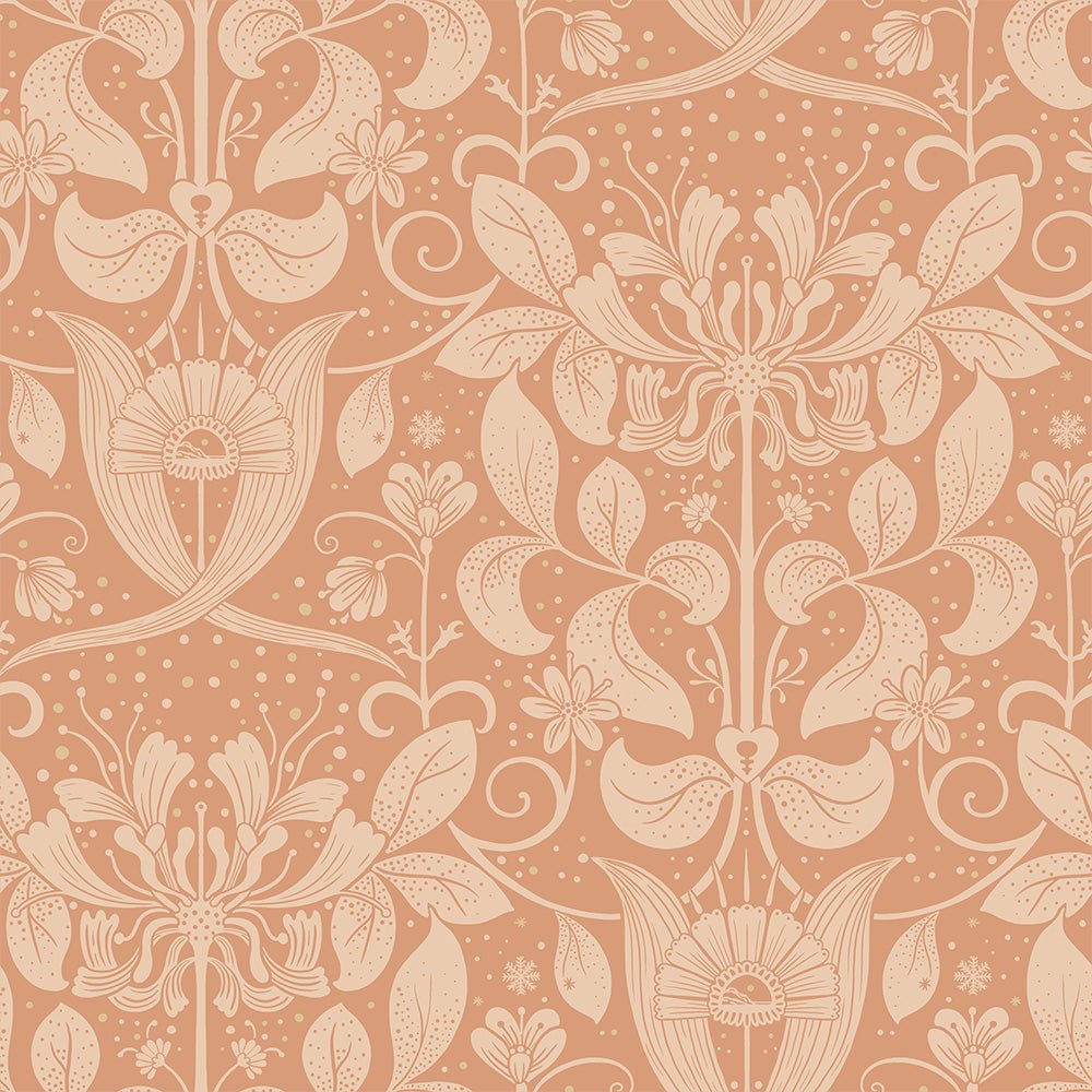 Berit Wallpaper - Orange - Midbec - 83128 - Premier Wallcovering