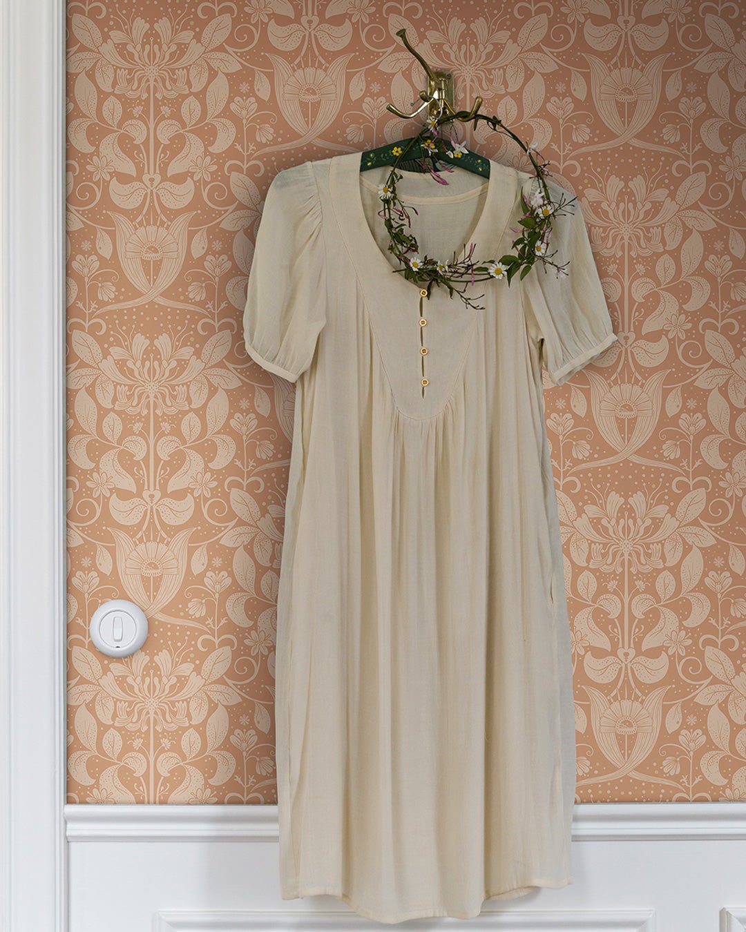 Berit Wallpaper - Orange - Midbec - 83128 - Premier Wallcovering