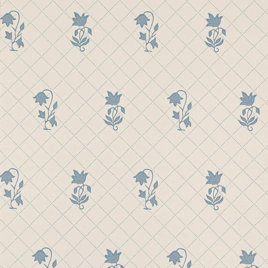 Berkeley Sprig Wallpaper - Blue - Colefax & Fowler - W7010 - 01 - Premier Wallcovering