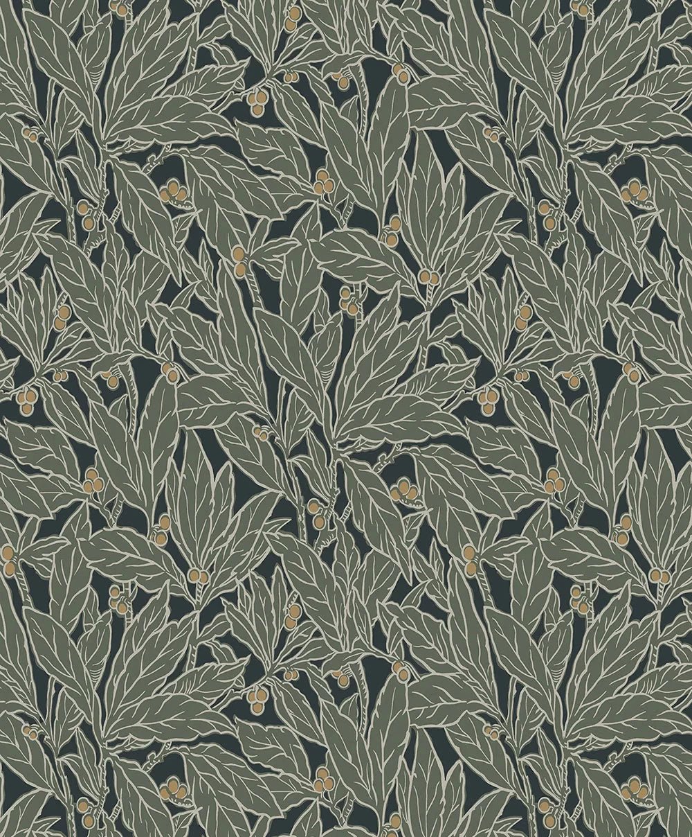 Berry and Leaf Wallpaper - Rosemary - NextWall - NW56004 - Premier Wallcovering