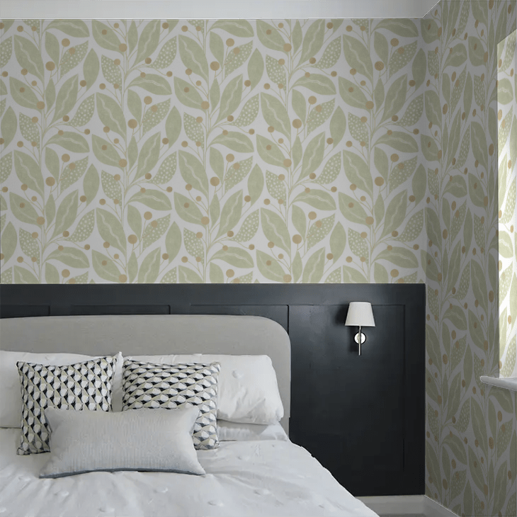 Berry Dot Wallpaper - Artichoke - Ohpopsi - LBK50141W - Premier Wallcovering