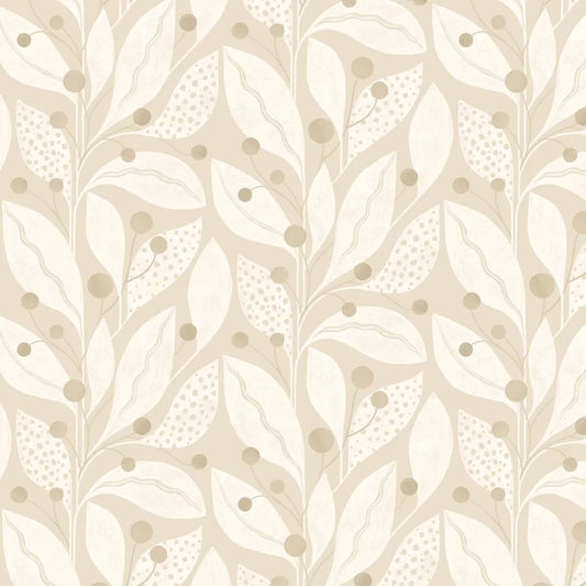 Berry Dot Wallpaper - Flax - Ohpopsi - LBK50105W - Premier Wallcovering