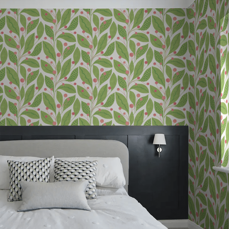 Berry Dot Wallpaper - Pear & Peach - Ohpopsi - GRA50135W - Premier Wallcovering