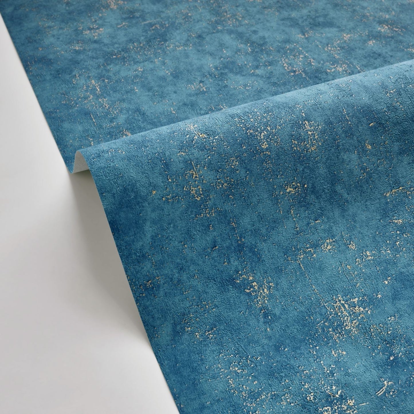 Beton Uni Wallpaper - Bleu Madure - Caselio - 101496020 - Premier Wallcovering