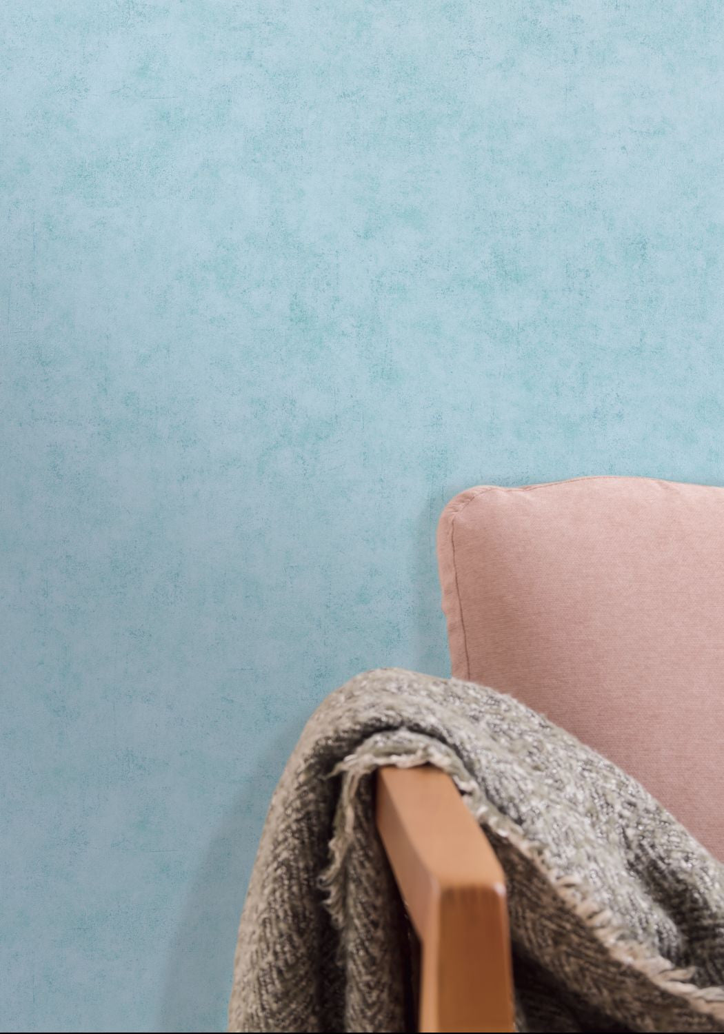 Beton Uni Wallpaper - Bleu Ciel - Caselio - 101486000 - Premier Wallcovering