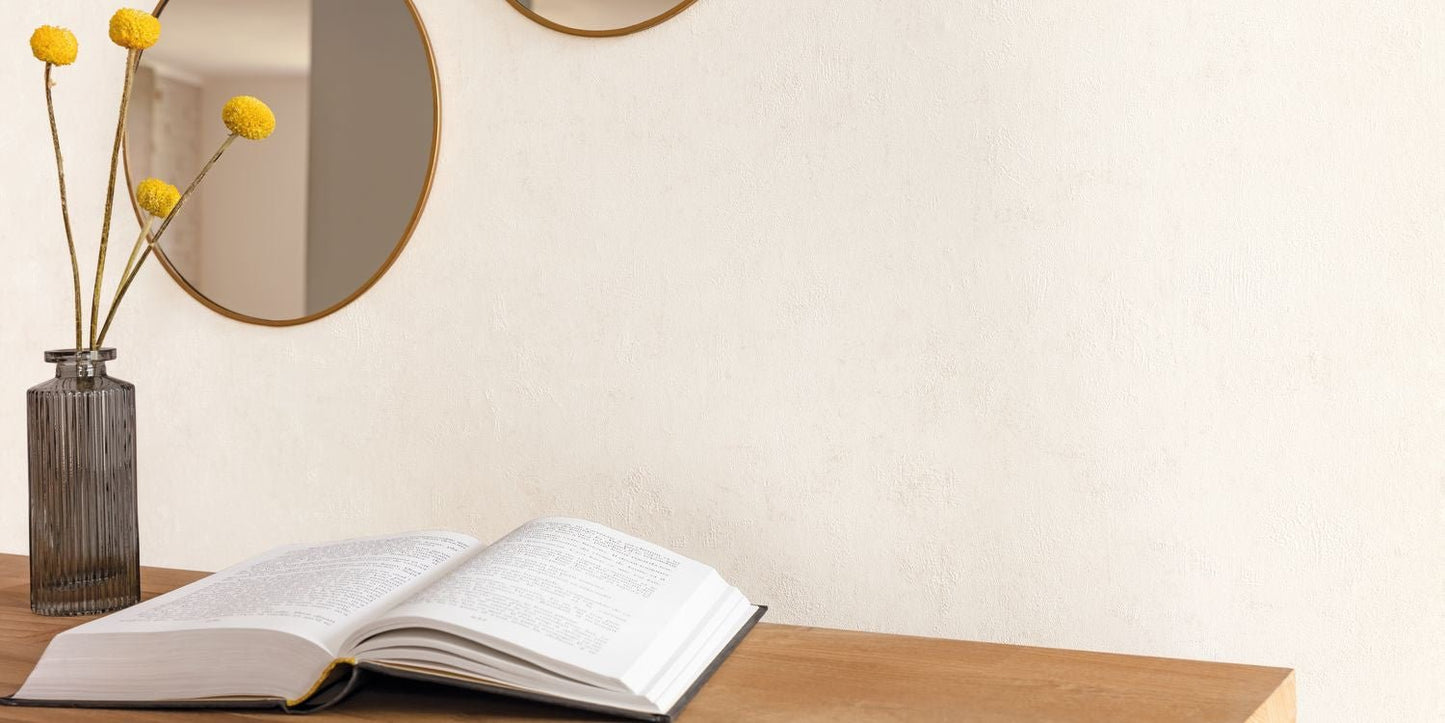 Beton Uni Wallpaper - Beige Nacre - Caselio - 101491019 - Premier Wallcovering