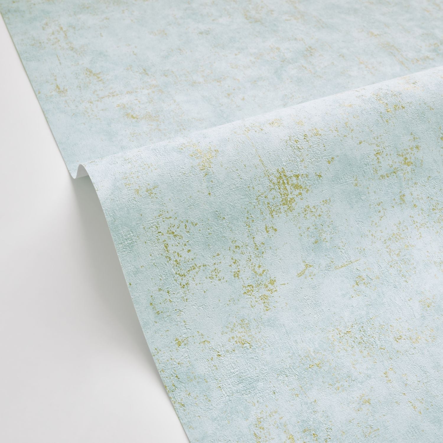 Beton Uni Wallpaper - Bleu Topaze - Caselio - 101496250 - Premier Wallcovering