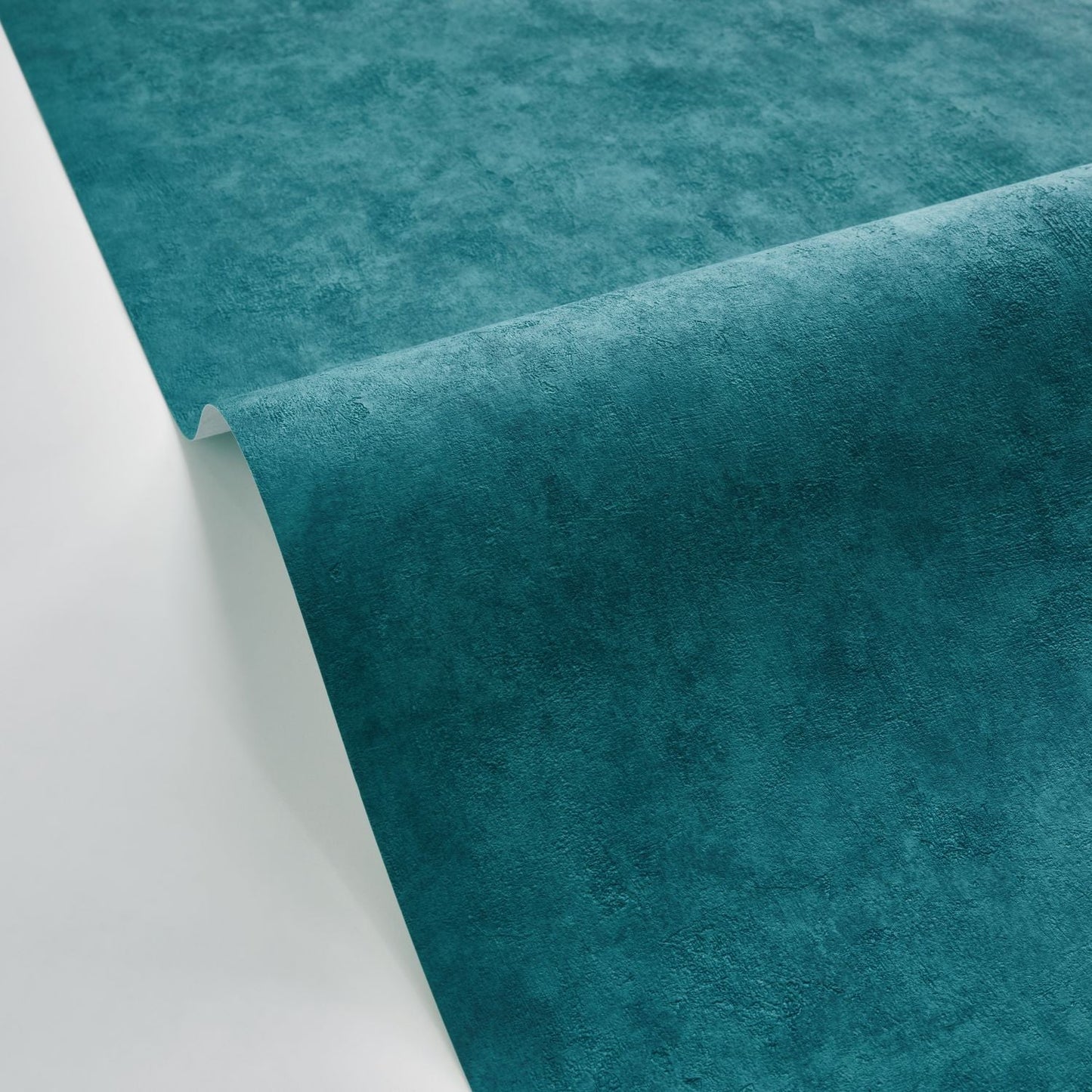 Beton Uni Wallpaper - Bleu Petrole - Caselio - 101486641 - Premier Wallcovering