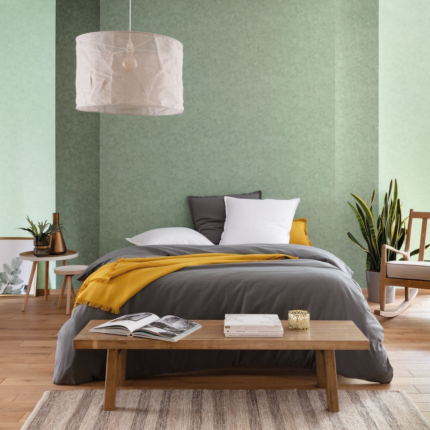 Beton Uni Wallpaper - D Eau Fonce - Caselio - 101487670 - Premier Wallcovering