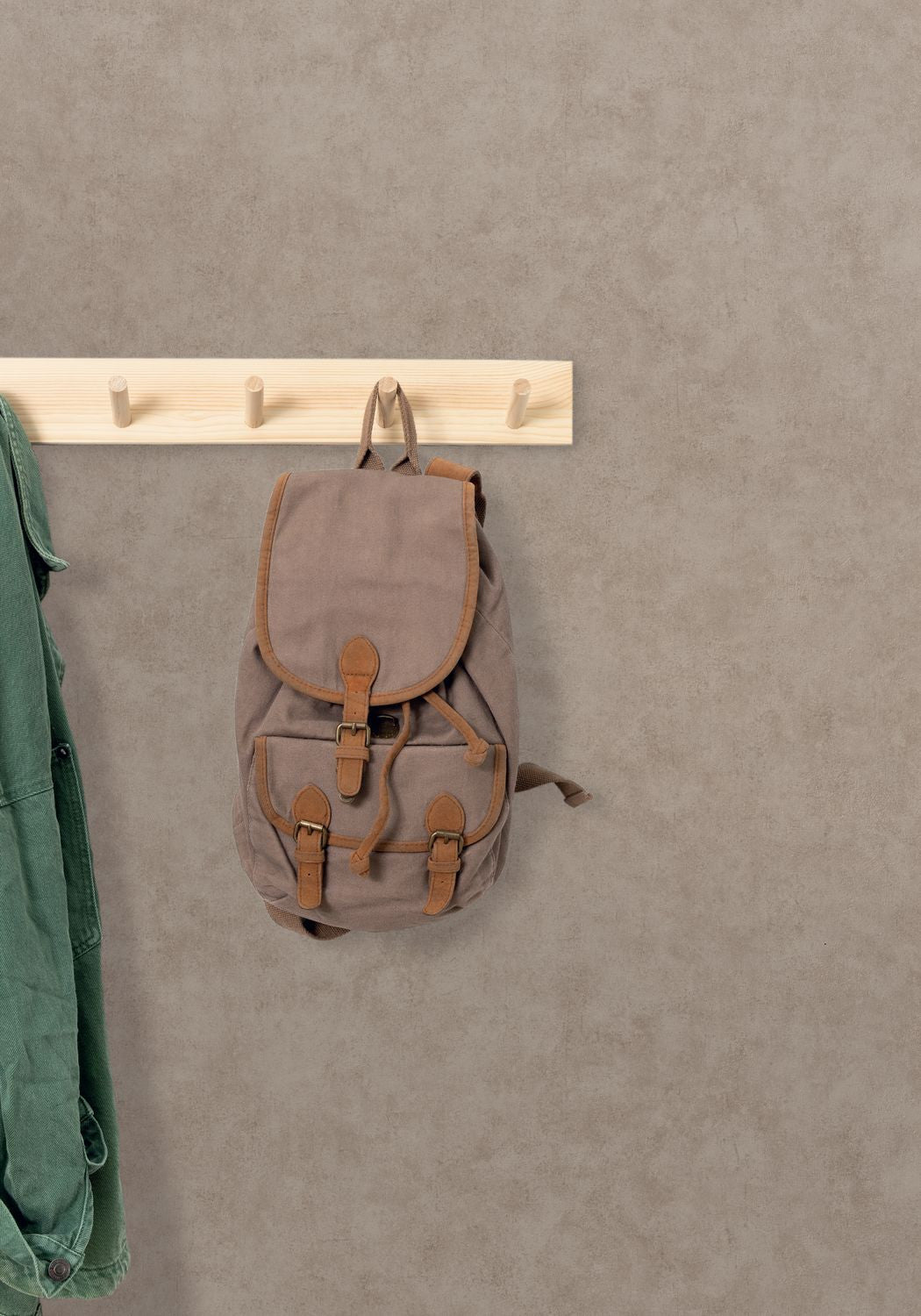 Beton Uni Wallpaper - Taupe Chaud - Caselio - 101481462 - Premier Wallcovering