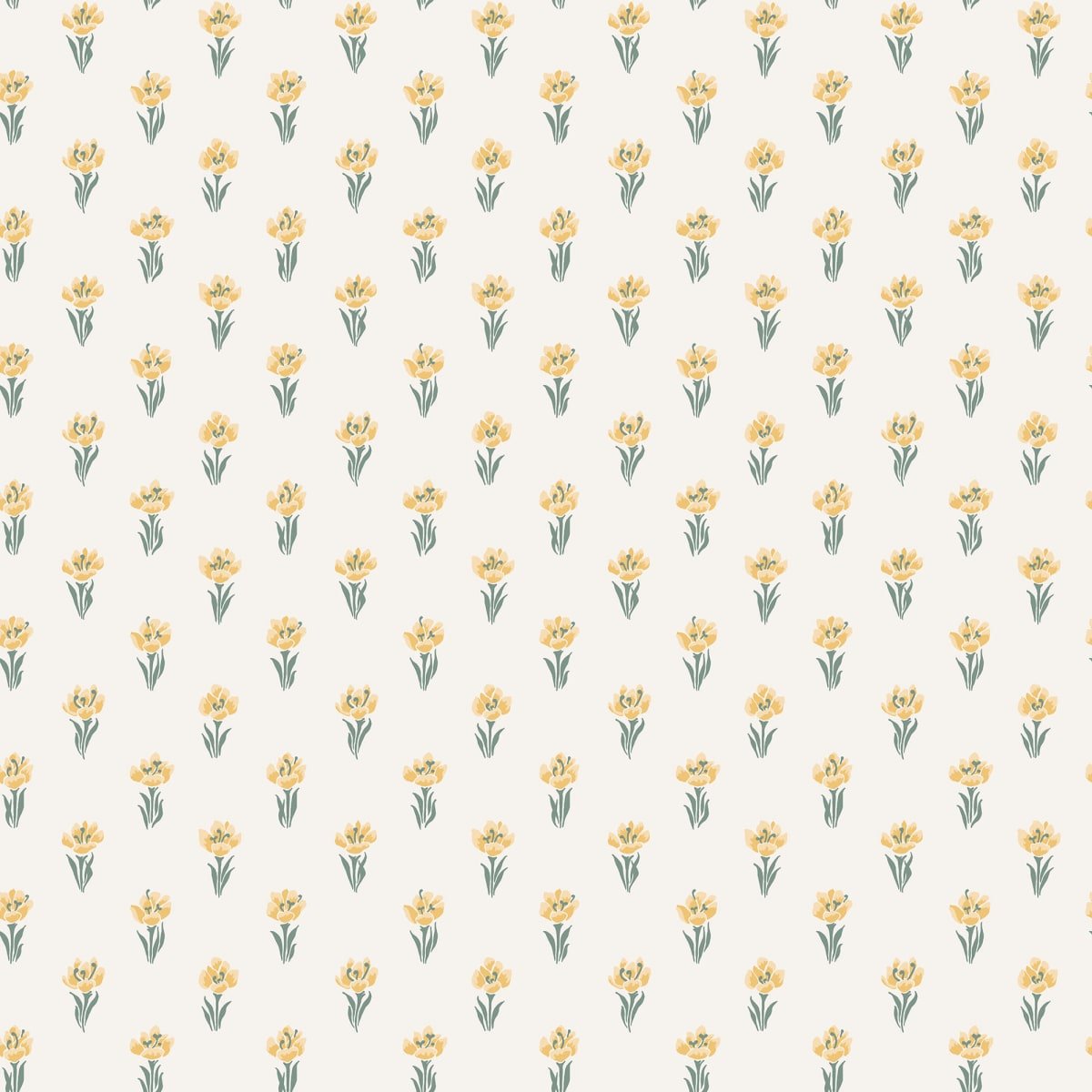 Betty Wallpaper - Yellow - Sandberg - S10373 - Premier Wallcovering