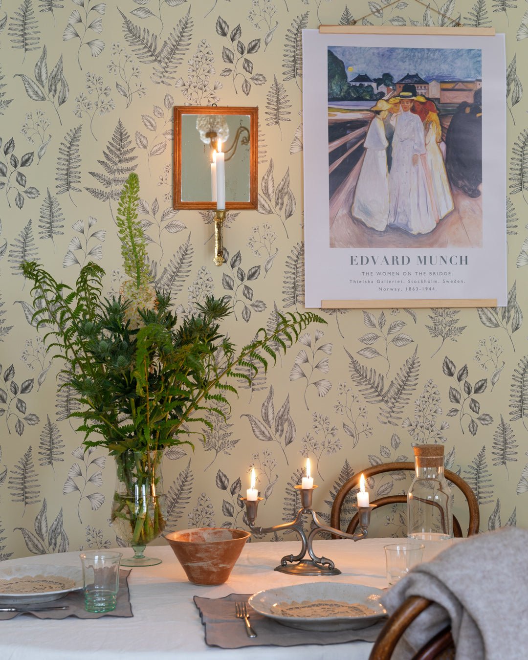 Betula Wallpaper - Light Yellow - Midbec - 15931 - Premier Wallcovering