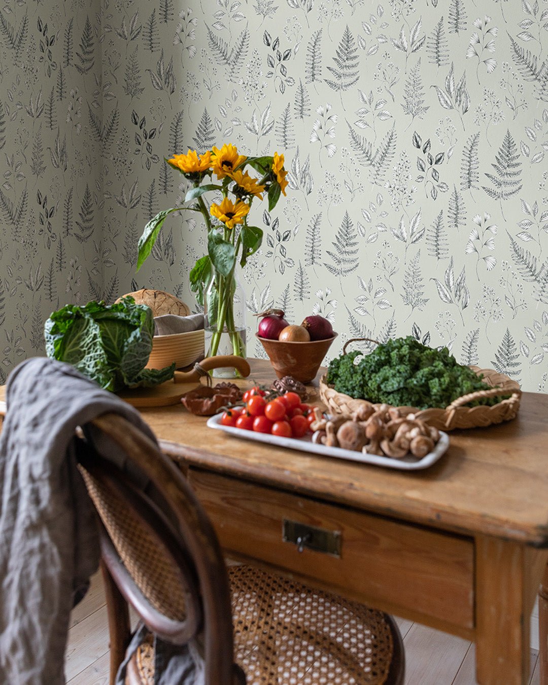 Betula Wallpaper - Light Green - Midbec - 15932 - Premier Wallcovering