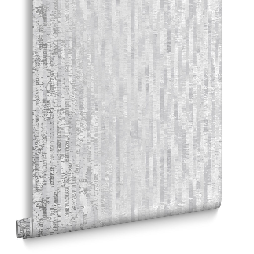 Betula Wallpaper - Silver - Graham & Brown - 105105 - Premier Wallcovering