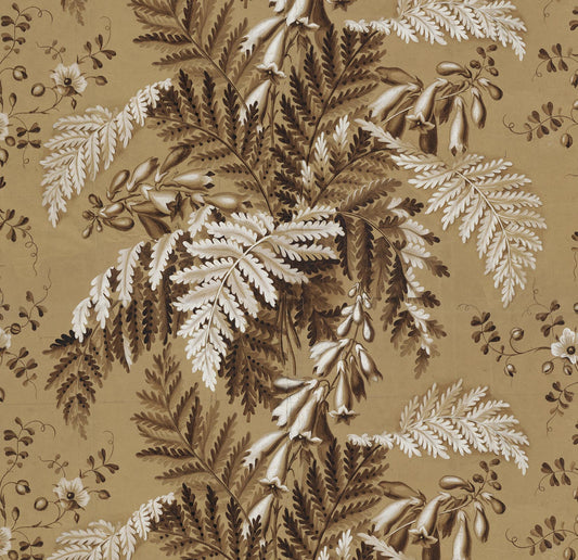 Big Pattern Feuilles Wall Mural - Brown - NLXL - MRV - 47 - Premier Wallcovering