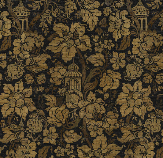 Big Pattern Paradis Wall Mural - Noir - NLXL - MRV - 41 - Premier Wallcovering