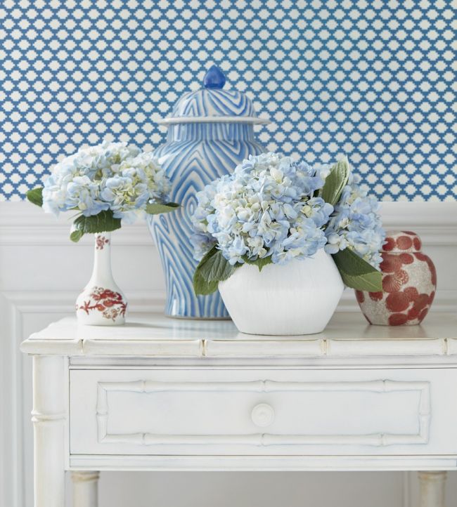 Bijou Wallpaper - Eggplant - Thibaut - T75447 - Premier Wallcovering