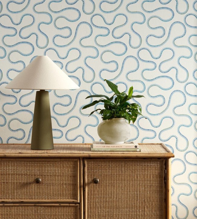 Bimble Wallpaper - Sky Blue - Scion - NSCW113250 - Premier Wallcovering