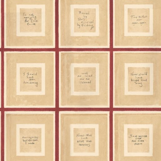 Biography Wallpaper - Red - Andrew Martin - ENGBIRE - Premier Wallcovering