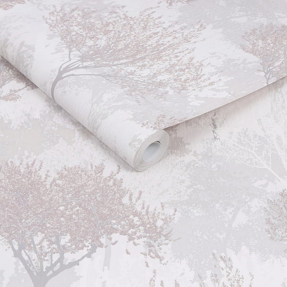 Birch Wallpaper - Mauve - Superfresco Easy - 118714 - Premier Wallcovering