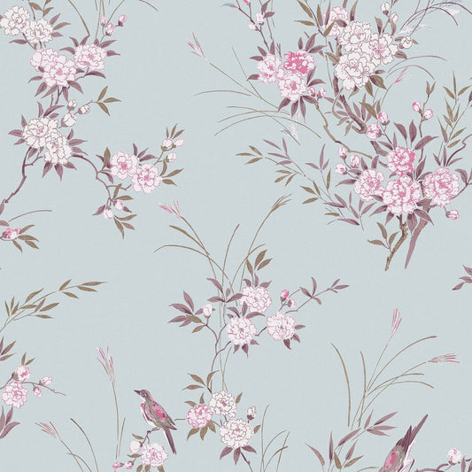 Bird Chinoiserie Wallpaper - Shabby Chic - 125119 - Premier Wallcovering